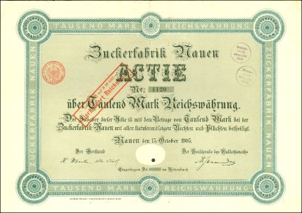 Zuckerfabrik Nauen 1905