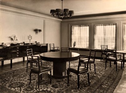 Zuckerraffinerie Fr. Meyers Sohn, Tangermünde. Direktorwohnhaus, Direktorwohnhaus Speisezimmer
