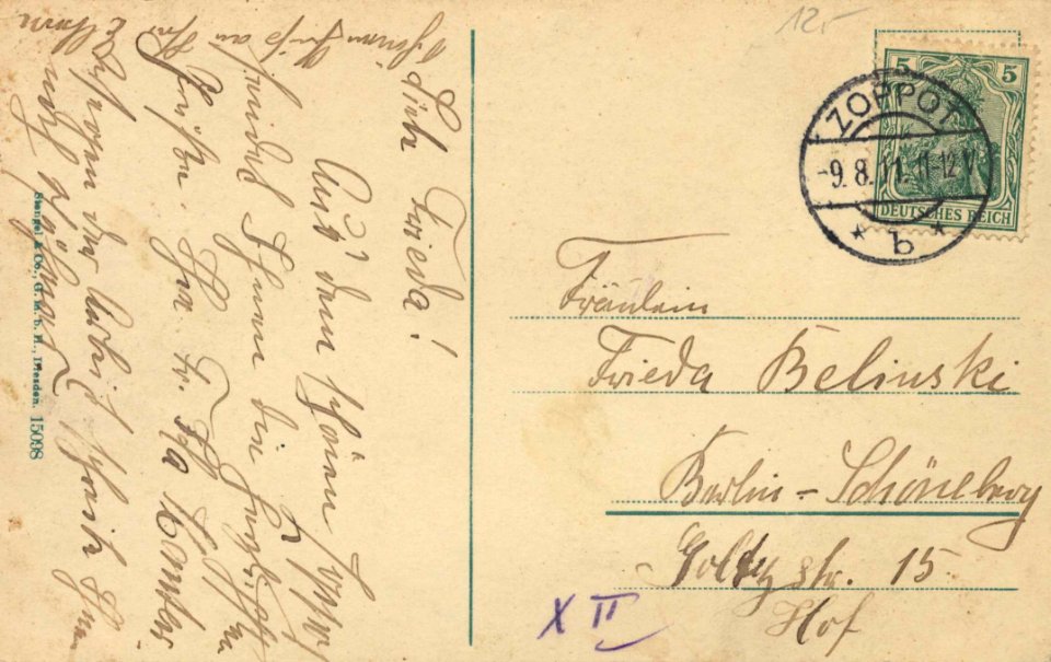Zoppot, Westpreußen - Kurhausterrasse (back) (Zeno Ansichtskarten)