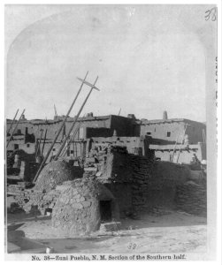 Zuni Pueblo N.M. section of the southern half. c. 1873