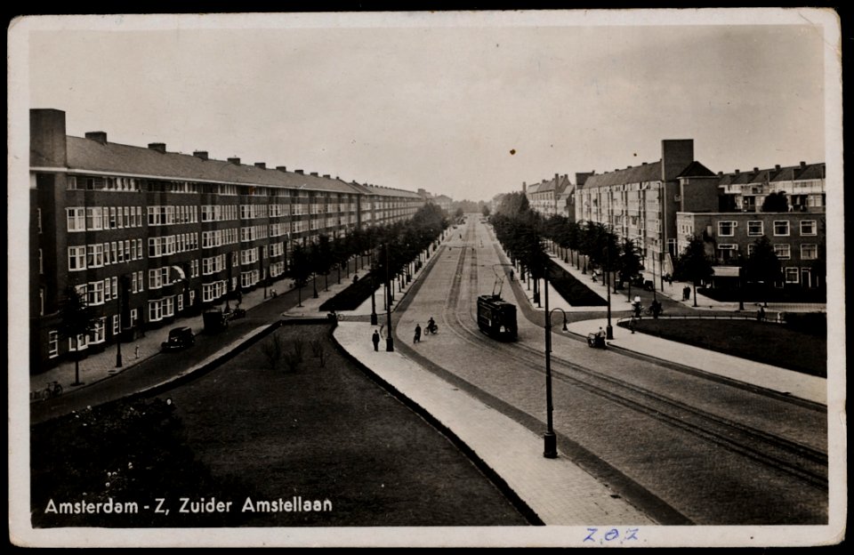 Zuider Amstellaan (later Rooseveltlaan), Afb PRKBB00136000002 photo