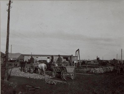 Zufahrt zur Fassungsstelle in Perehinsko Februar 1916 (BildID 15455212)