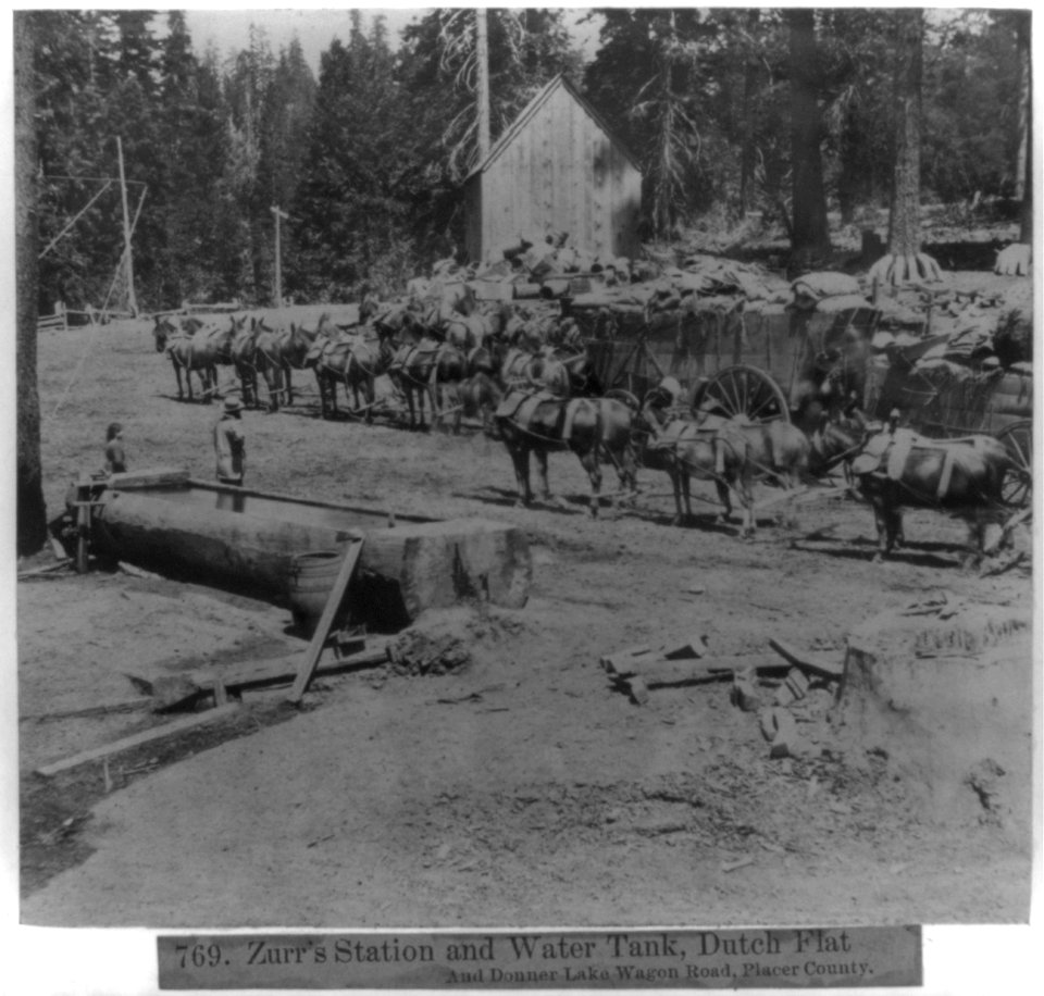 Zurr's Station and Water Tank, Dutch Flat and Donner Lake Wagon Road, Placer County LCCN2002723802