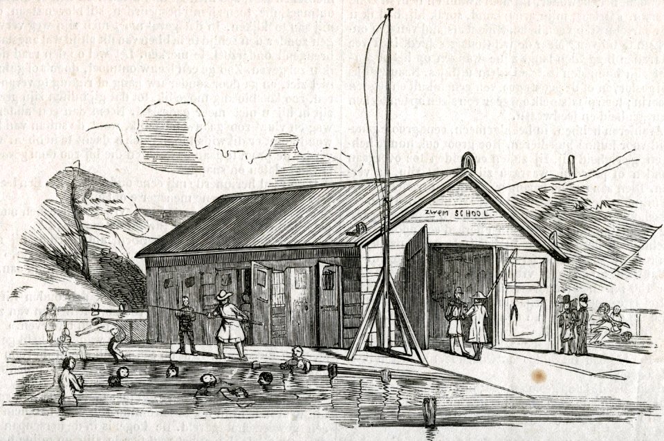 Zwemschool uit 1843 in Scheveningen