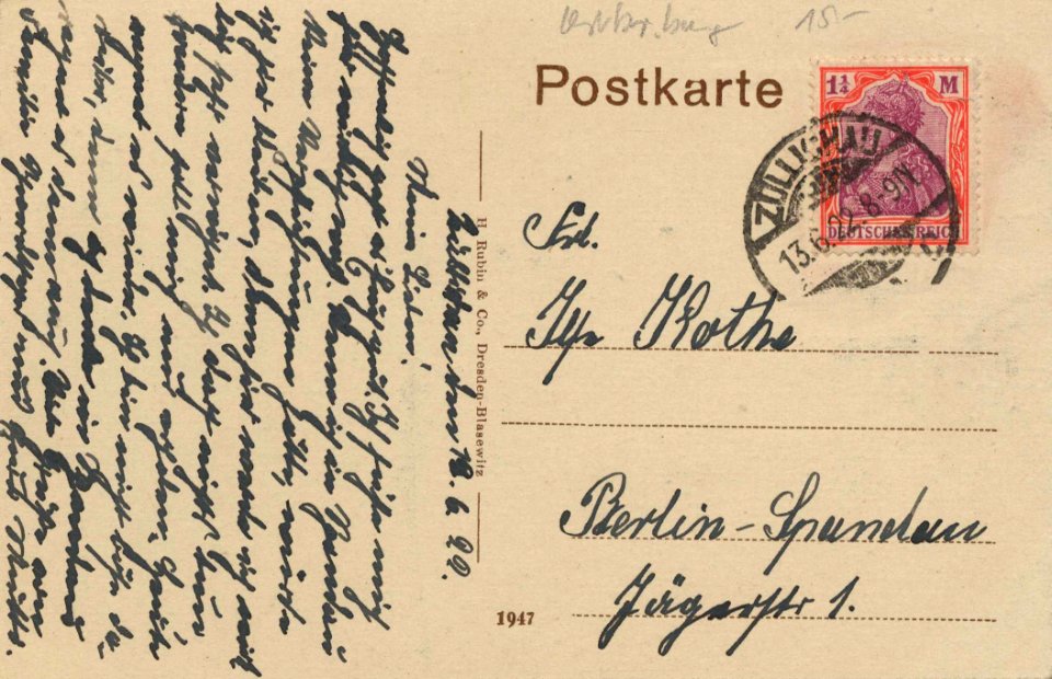 Züllichau-Schwiebus, Ostbrandenburg - Pädagogium (back) (Zeno Ansichtskarten)