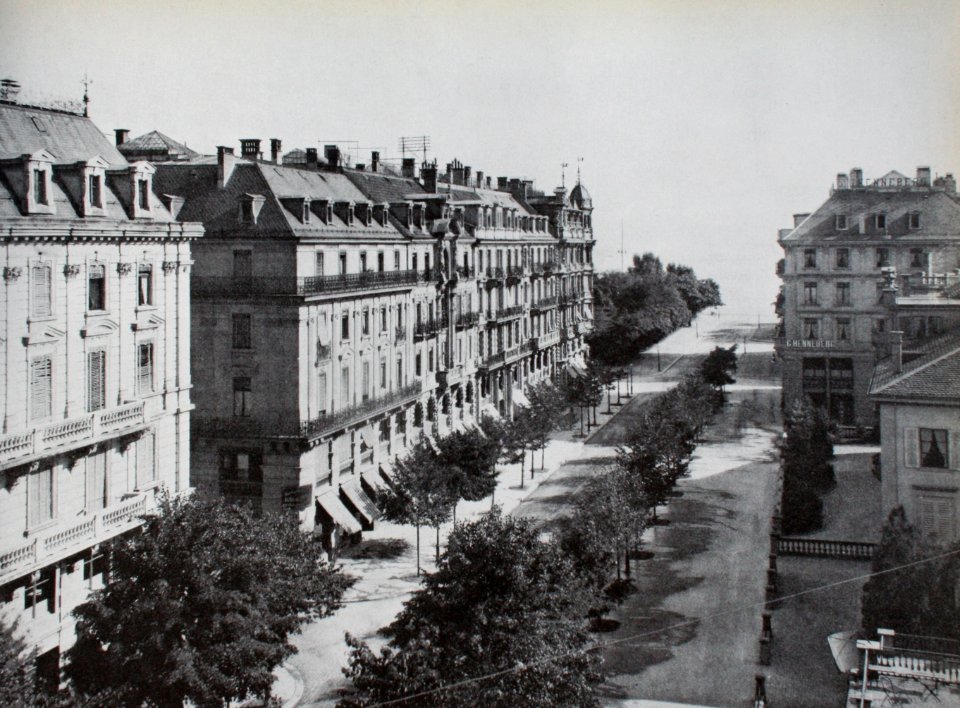 Zürich obere Bahnhofstrasse um1900