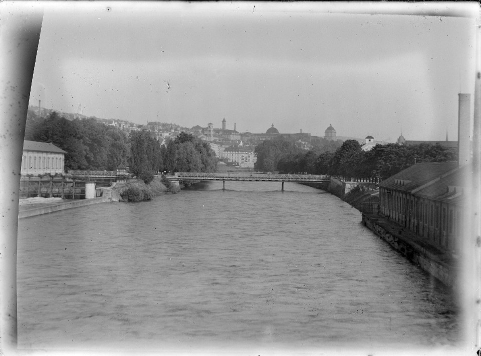 Zürich, Stadtansicht, Limmat beim Lettensteg Ans 05103-002-F