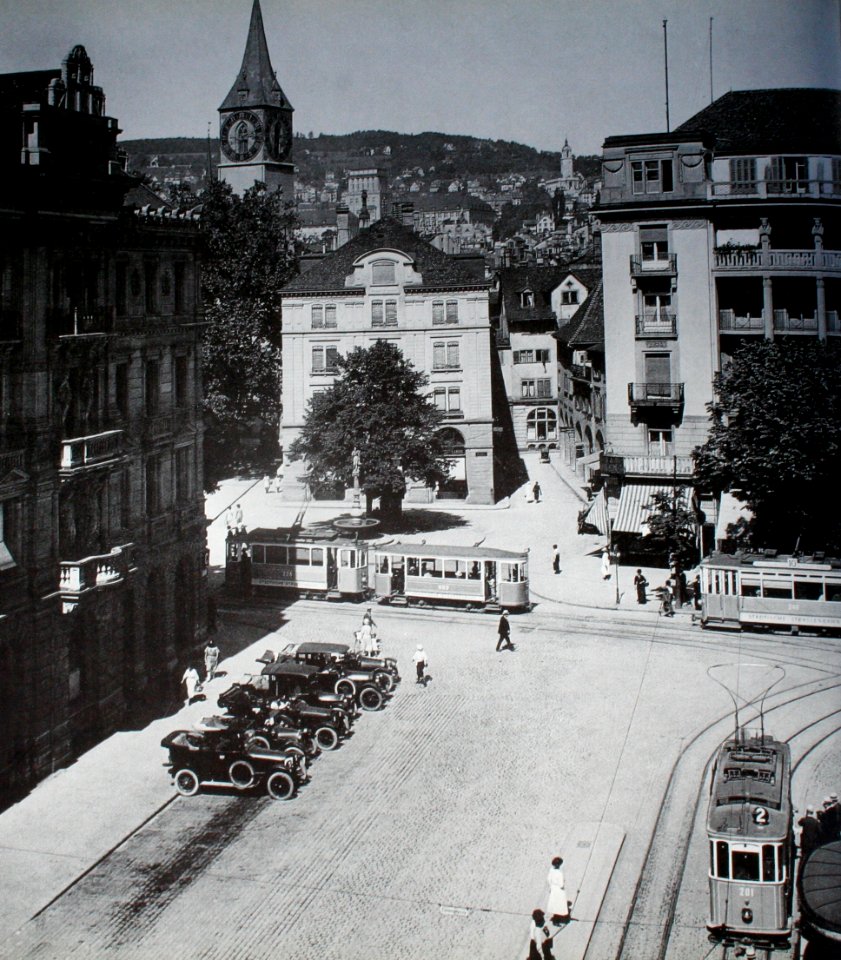 Zürich Paradeplatz um 1925
