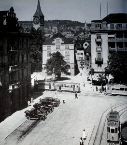 Zürich Paradeplatz um 1925