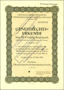 Zwickau-Oberhohndorfer Steinkohlenbauverein 1926 photo