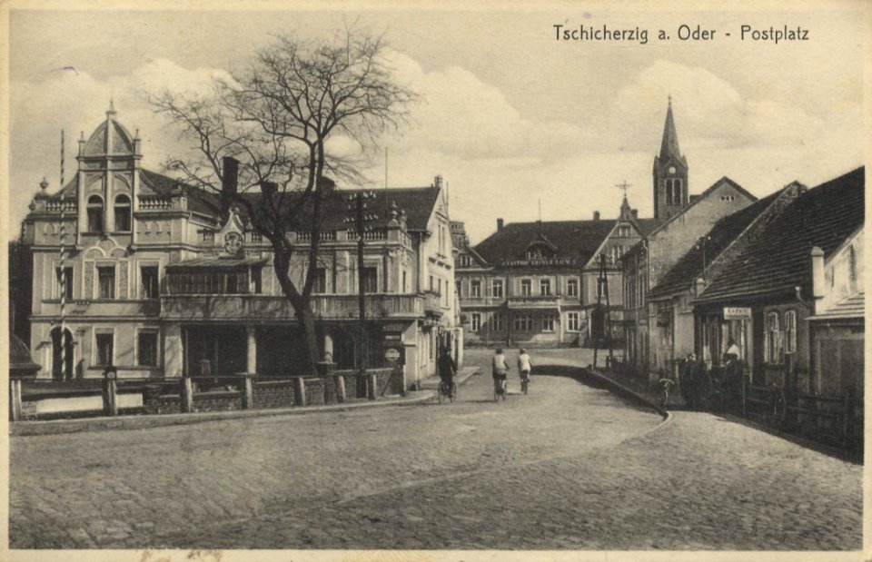 Züllichau-Schwiebus, Ostbrandenburg - Postplatz (Zeno Ansichtskarten)