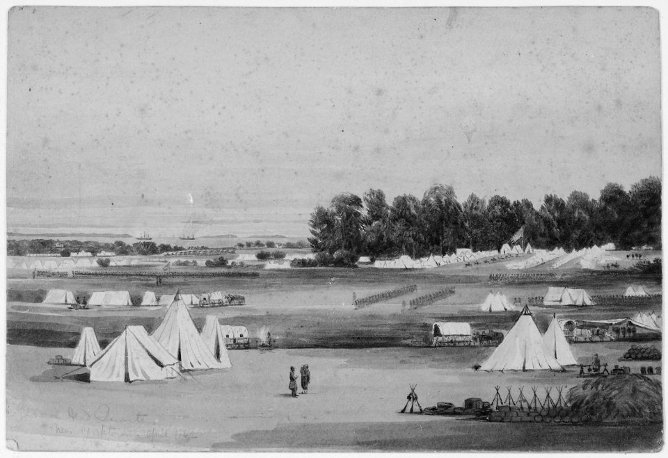General Headquarters near Yorktown, Virginia, April 1862., 04-1862 - NARA - 559420