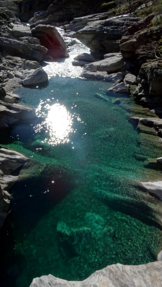 Verzasca valley valle verzasca green water