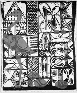 Design for adire cloth - NARA - 559019