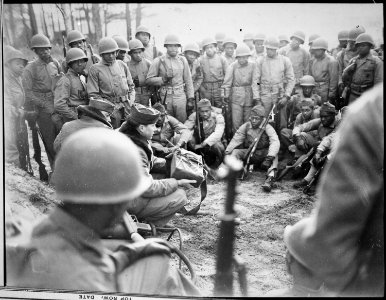 Marines receiving instruction in the Demolition Course at Montford Point Camp (NC), during intensive combat training in - NARA - 532516