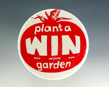 Plant a WIN garden button photo