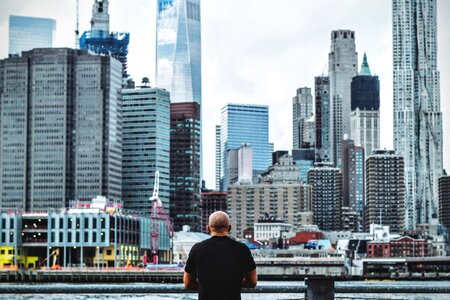 Thinking skyline building photo