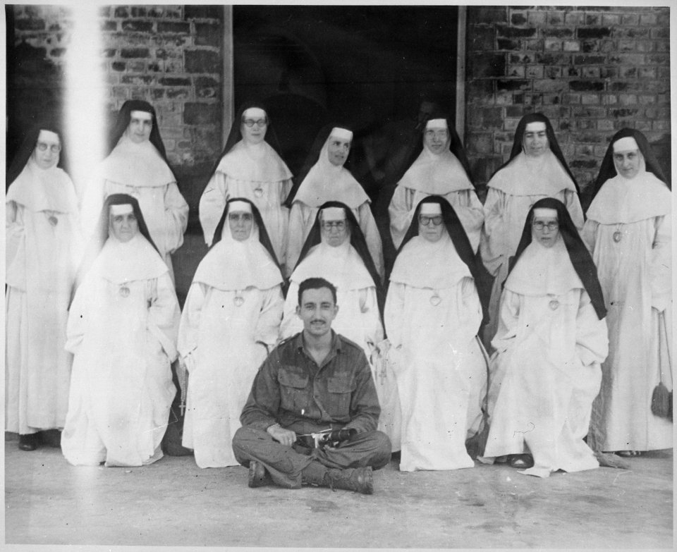 The Fighting Irish, Good Shepherd Convent. Thirteen Irish nuns who had been interned in the Rangoon City Jail by... - NARA - 540050
