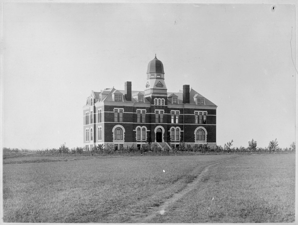 Territorial University at Norman. Oklahoma Terr., ca. 1897-98 - NARA - 516447