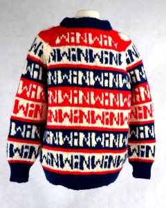 WIN patterned sweater