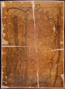 (Map of the Shenandoah Valley from Strasburg, Va., to Harpers Ferry and vicinity, W. Va., captured in General... - NARA - 305599