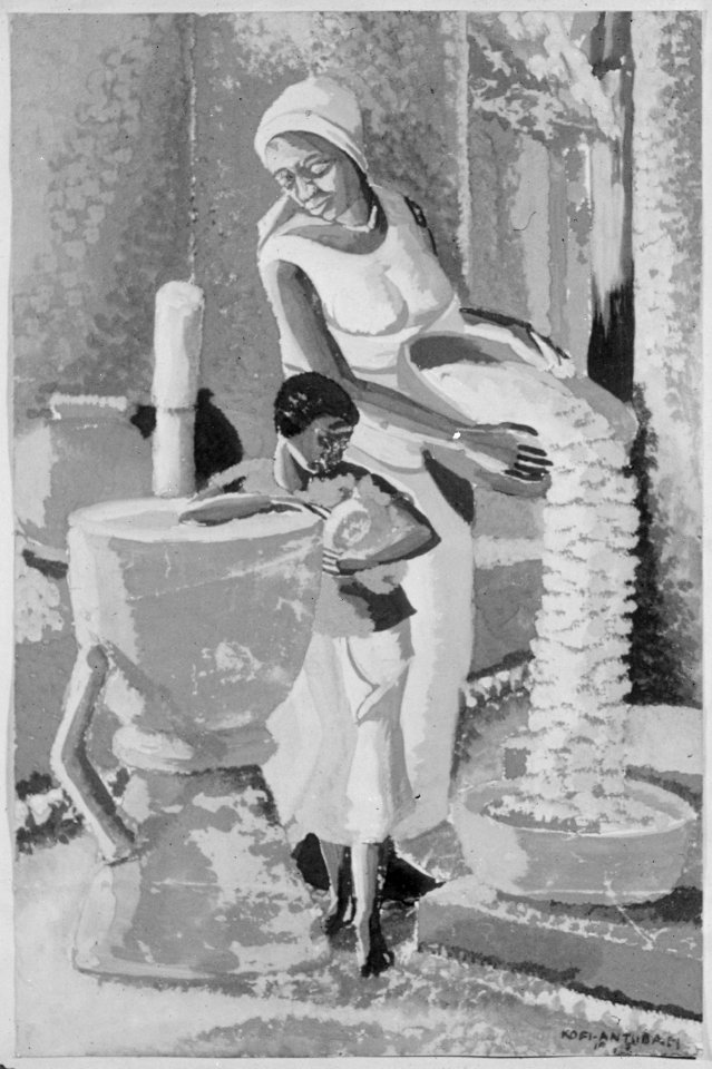 Woman Grinding Corn - NARA - 558813