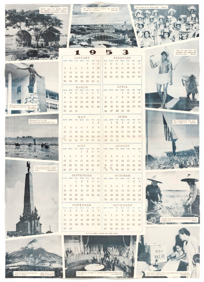 1953 Calendar - NARA - 5730150