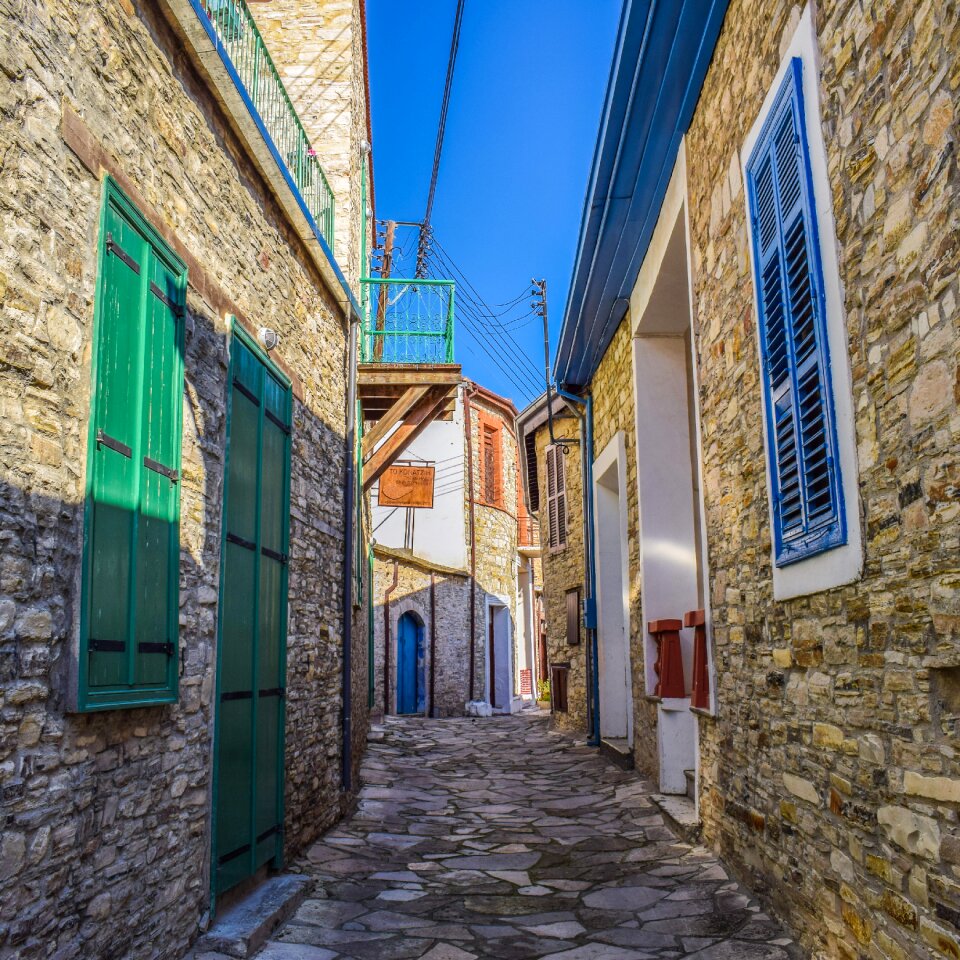 Houses wall backstreet