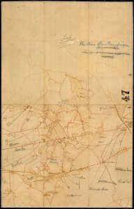 (Map of the vicinity of Mine Run.) - NARA - 305832
