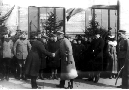 Adolf Gancwol-Ganiewski - Wizyta Marszałka Józefa Piłsudskiego w Siedlcach, odbyta podczas podróży Piłsudskiego na wschód- do Brześcia (22-236-2)