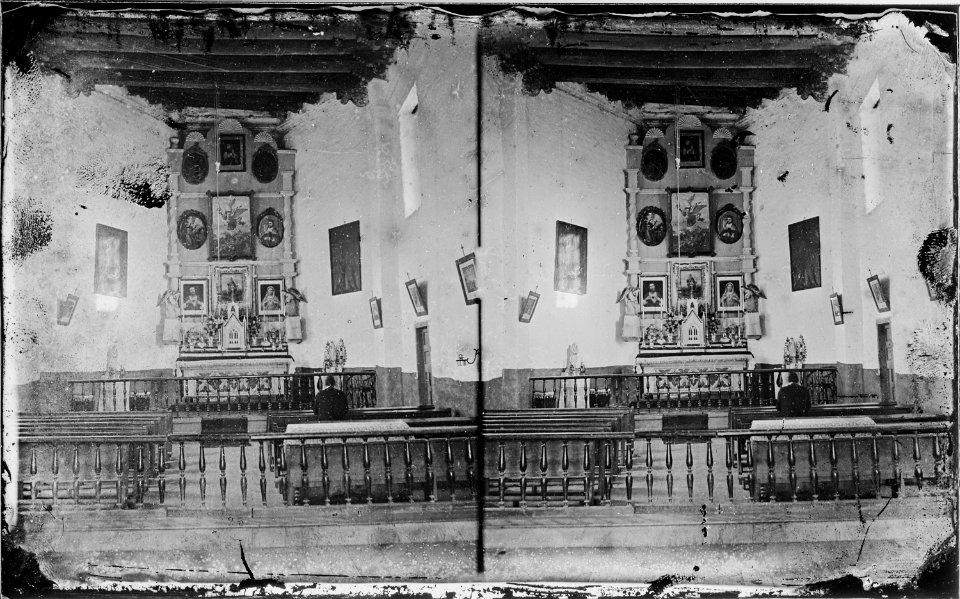 Altar, Church of San Miguel, Santa Fe, New Mexico 1873 - NARA - 519748