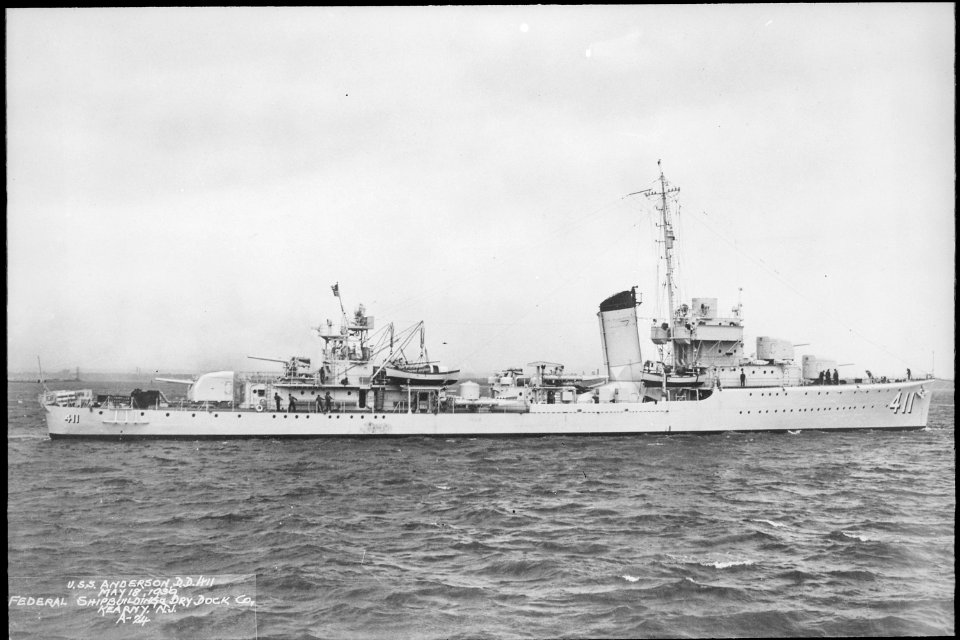 Anderson (DD411). Starboard side, 05-18-1939 - NARA - 513033