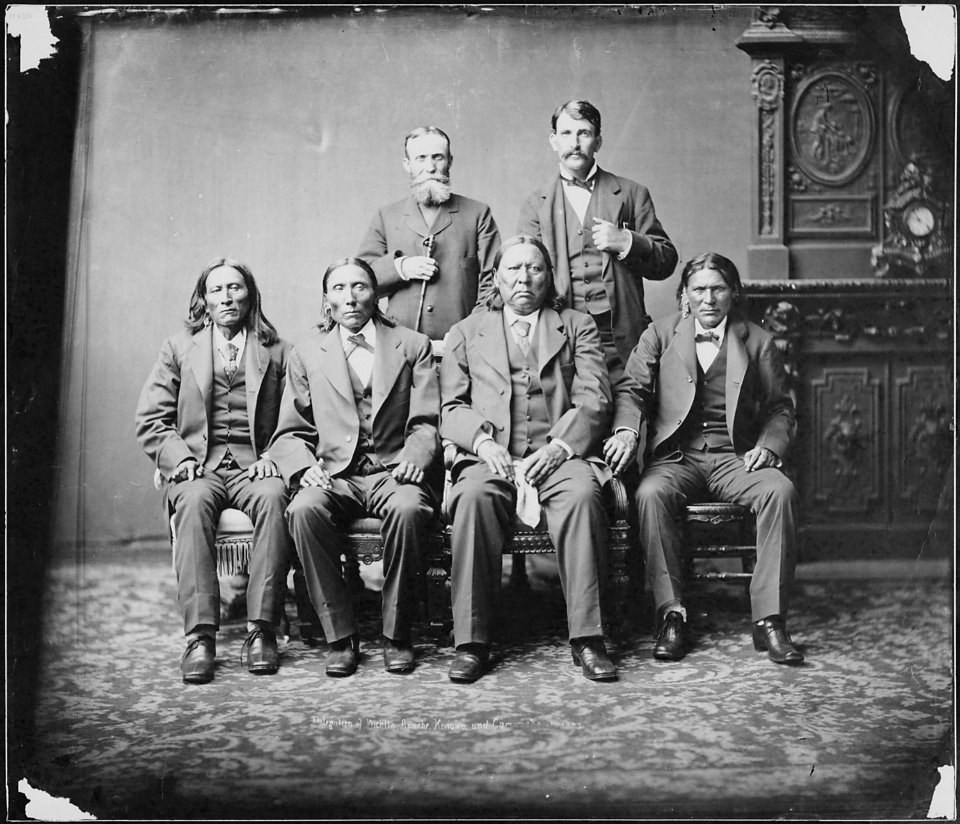 Apache, Wichita, Kiowa, and Comanche delegation - NARA - 523637