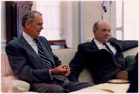 Advisors, Secretary of Defense Clark Clifford and Secretary of State Dean Rusk - NARA - 192534