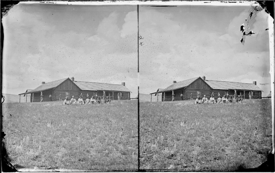 Apache Indians and soldiers Camp Apache Arizona - NARA - 519789