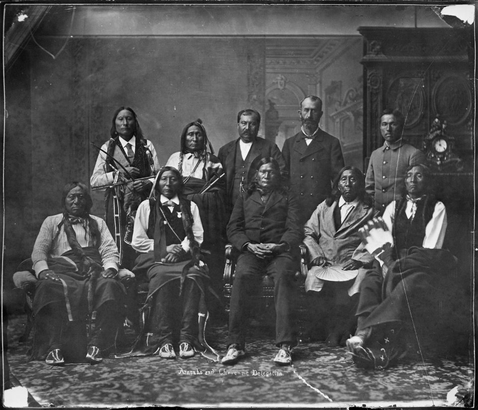 Arapaho and Cheyenne delegation - NARA - 523625