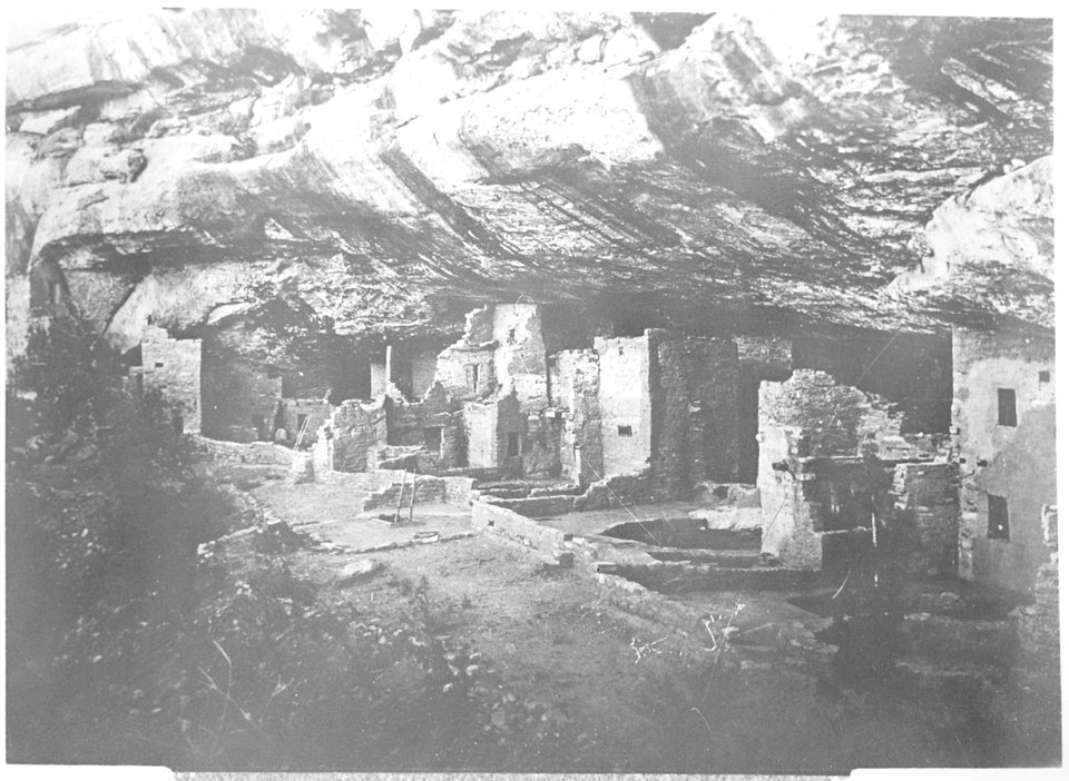 Archaeology of Southwestern U.S. Spruce Tree House, Mesa Verde, Colorado. - NARA - 523859