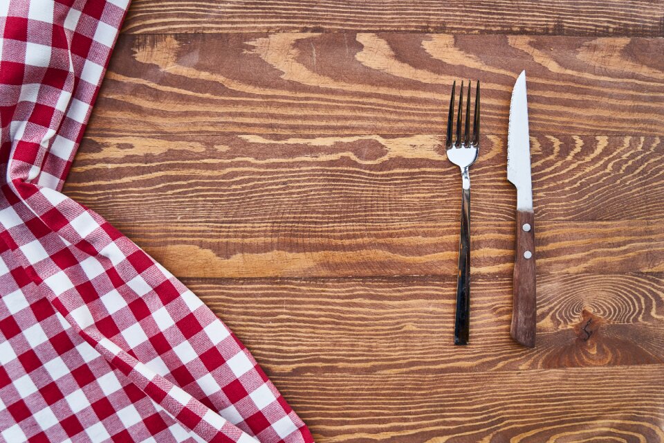 Knife background wood