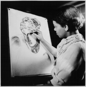 Atlanta University, student at work - NARA - 559214