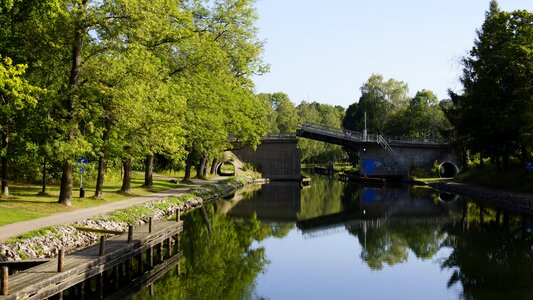 Landscape mirroring water