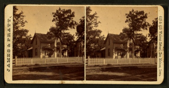 B.C. Sewall cottage, 922 Ninth St. 1881, from Robert N. Dennis collection of stereoscopic views