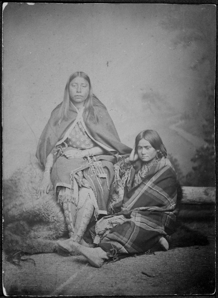Asababy's daughters. Comanche girls - NARA - 533054