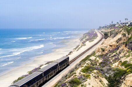 Del mar train pacific surf liner photo