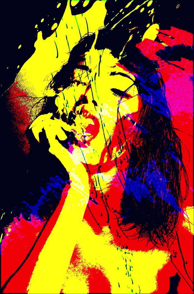 Sticker paint splatter