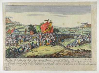BASA-2115K-3-1-1-Vorstellung der Türckischen Haupt Armee mit 80 000 Mann in Anmarsche bey Sophia in Bulgarien 1788 in Monat May