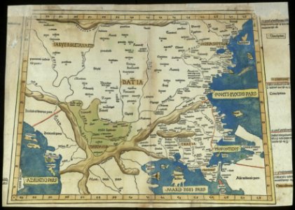 BASA-2115K-4-2-1(2)-Claudius Ptolemaeus. Nona Europae tabula. – In- Cosmographia. Ed. Nicolaus Germanus. Ulm, 1482