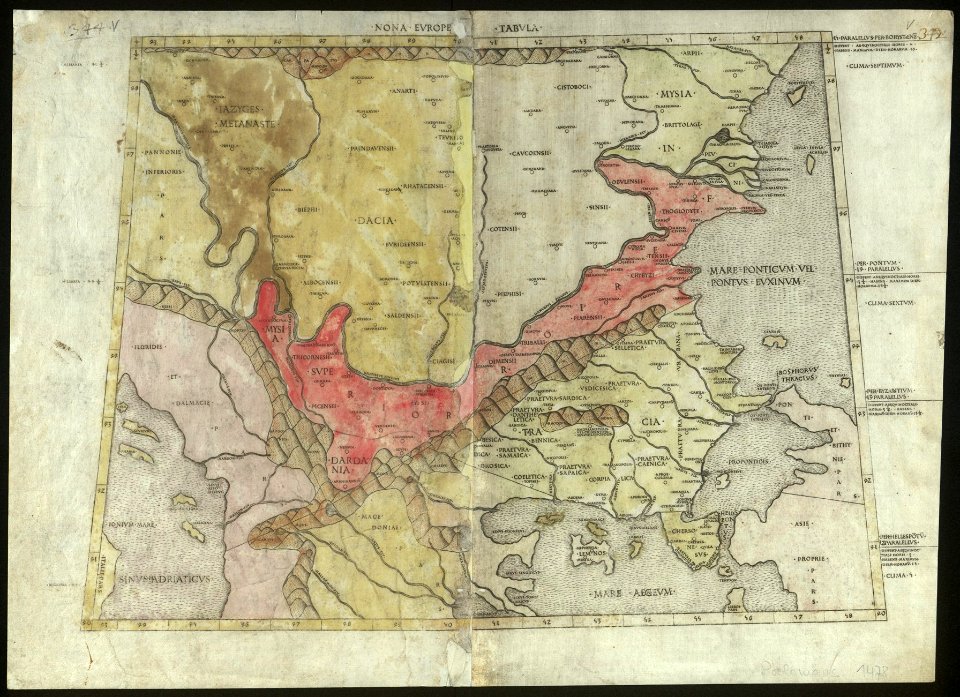 BASA-2115K-4-1-1-Nona Europea tabula by Claudius Ptolemaeus