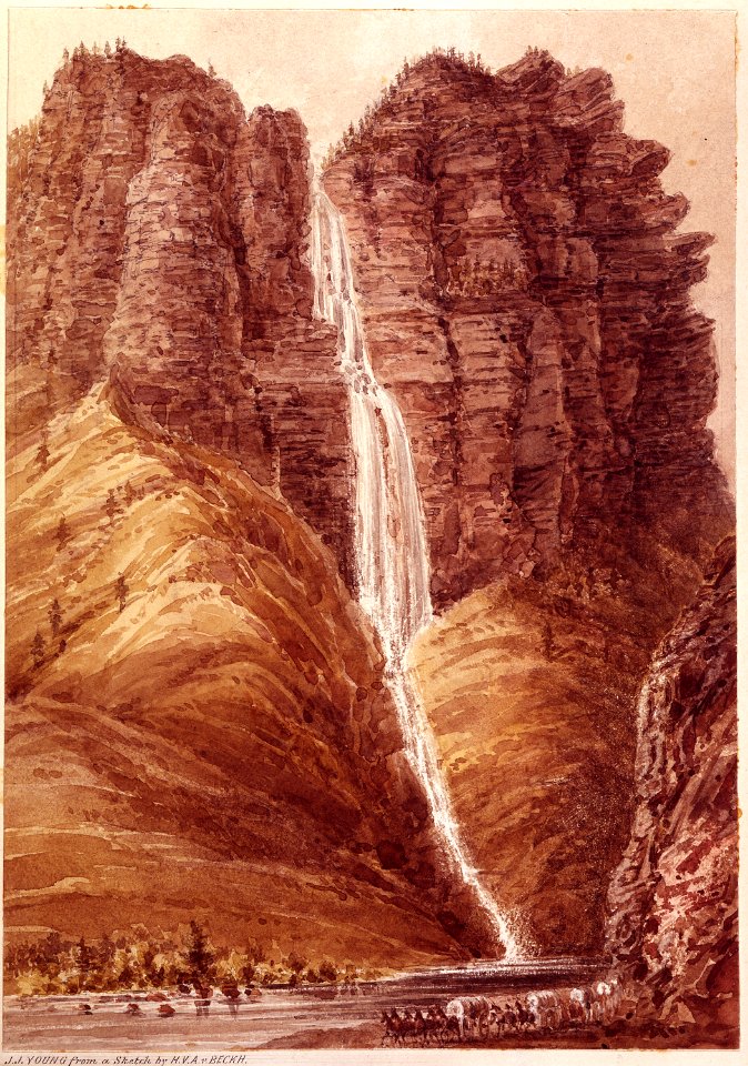 Beautiful Cascade, Timpanogos River Canon - NARA - 305644
