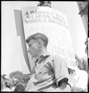 Berkeley, California. University of California Student Peace Strike. The Yanks are not coming. Another slogan was... - NARA - 532106 photo