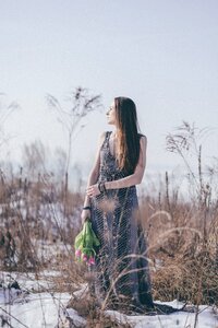 Model dress nature